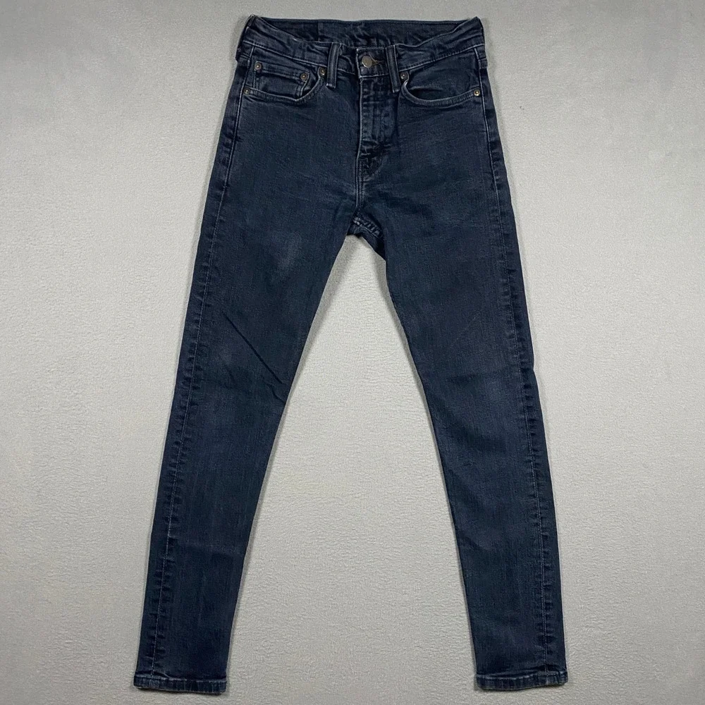 Levis 512 Mens 28x32 Slim Taper Fit Jeans‎ Stretch Dark Wash Blue Denim